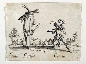 Gian Fritello och Ciurlo, figurer från Commedia dell