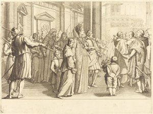 Storhertiginnan vid processionen av de unga flickorna av Jacques Callot