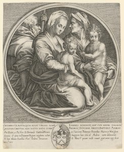 Den heliga familjen av Jacques Callot