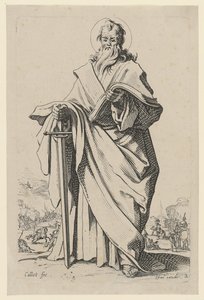 Den helige Paulus, blad 5 i serien ”Jesus, de tolv apostlarna och Maria” av Jacques Callot