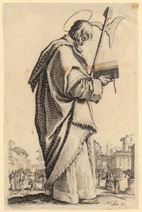 Sankt Filip, blad 11 ur serien "Jesus, de tolv apostlarna och Maria" av Jacques Callot