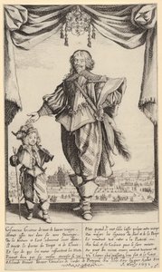 Marias besök hos Elisabet, blad 8 ur serien ”Passionens mysterium” av Jacques Callot