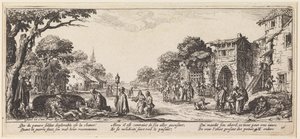 Att ge en döende person sista smörjelsen av Jacques Callot