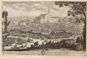 Imprunetas marknad [Florentinsk version] av Jacques Callot