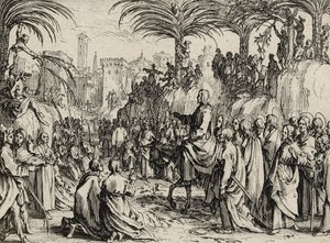 Jesus går in i Jerusalem, 1635 av Jacques Callot