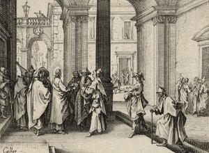 Jesus and the Doctors of the Law, 1635 av Jacques Callot
