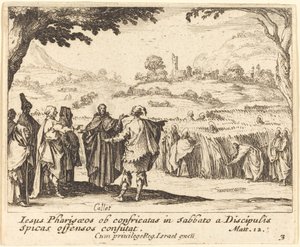 Jesus med fariséerna, 1635. av Jacques Callot