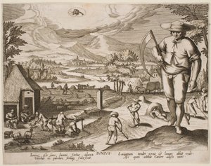 Juni, ur serien "Månaderna" av Jacques Callot