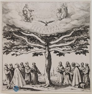 Sankt Franciskus träd (Lieure 303, Meaume 145) av Jacques Callot