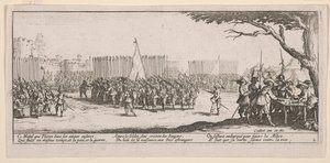 Enrolling the Troops, illustration från The Large Miseries of War av Jacques Callot