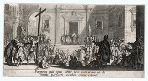 La Grande Passion, en av 7 gravyrer ... (gravyr) av Jacques Callot