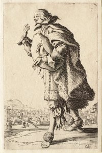 Adeln: Adelsmannen som hälsar med hatten under armen av Jacques Callot