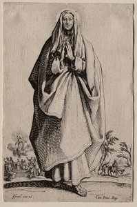 Den välsignade jungfrun. av Jacques Callot