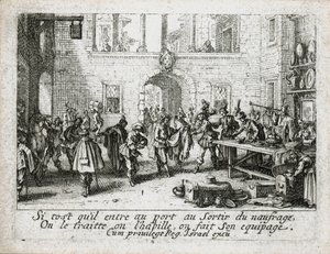Den förlorade sonens liv ... (gravyr) av Jacques Callot