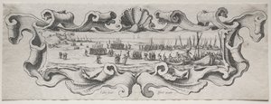 Truppernas landsättning. av Jacques Callot