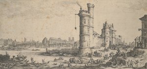 Pont Neuf, Paris av Jacques Callot