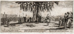 Krigets elände och olyckor ... (gravyr) av Jacques Callot