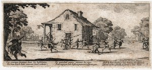 Krigets elände och olyckor ... (gravyr) av Jacques Callot