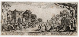Krigets elände och olyckor ... (gravyr) av Jacques Callot