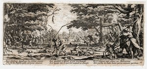 Krigets elände och olyckor ... (gravyr) av Jacques Callot