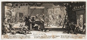 Krigets elände och olyckor ... (gravyr) av Jacques Callot