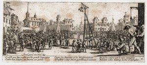 Krigets elände och olyckor ... (gravyr) av Jacques Callot