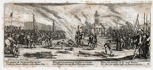 Krigets elände och olyckor ... (gravyr) av Jacques Callot