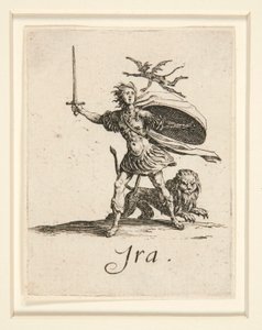 De sju dödssynderna: La Colere (Ilska) av Jacques Callot