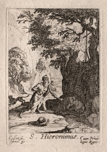 The Penitents: St. Jerome av Jacques Callot