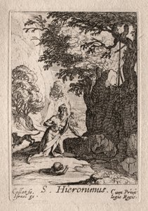 The Penitents: St. Jerome. av Jacques Callot