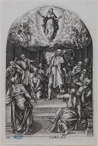 Rom-målningarna, Jungfru Marias himmelsfärd av Jacques Callot