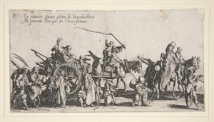 Zigenarna på marschen; jag av Jacques Callot