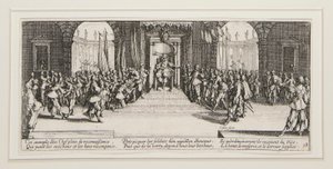 Krigets stora elände: Nej. 18 - Fördelning av belöningar av Jacques Callot
