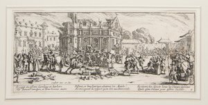 Krigets stora elände: nr 6 - Förödelse av av Jacques Callot
