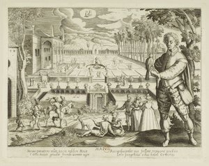 Månad. 5, maj av Jacques Callot