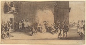 Den sista måltiden, blad 2 i serien ”Den stora passion” av Jacques Callot