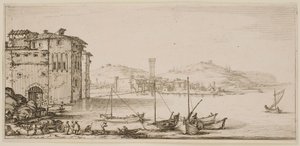 Lastning av varor, ur serien ”Florens landskap” av Jacques Callot