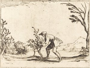 Man skär ett balsam-träd av Jacques Callot