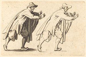 Man som rör sig abrupt, ca. 1622. av Jacques Callot