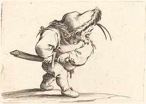 Man som förbereder sig för att dra sitt svärd, ca. 1622. av Jacques Callot
