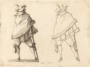 Man insvept i sin mantel, ca. 1617. av Jacques Callot