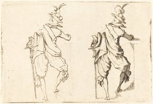 Man med svärd av Jacques Callot