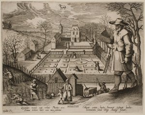 Mars, ur serien "Månaderna" av Jacques Callot