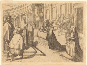 Äktenskap mellan Margareta av Österrike och Filip III av Jacques Callot