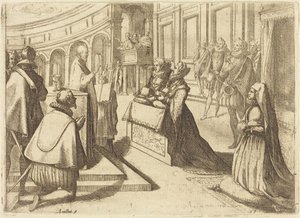 Margareta av Österrikes och Filip III:s äktenskap av Jacques Callot