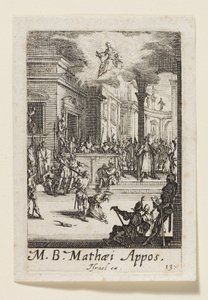 Aposteln Sankt Matteus martyrskap (M.B. Mathaei Appos.) av Jacques Callot