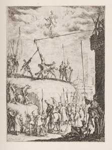 Peters martyrskap, nej. 4 från Apostlarnas martyrskap av Jacques Callot