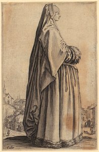 Maskerad komediant, blad 20 ur serien ”Dvärgarna” av Jacques Callot