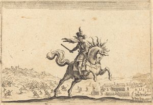 Militär befälhavare till häst, ca. 1622. av Jacques Callot
