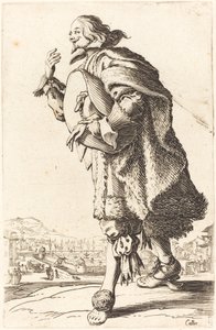 Adelsman med filthatt, bugning, ca. 16201623. av Jacques Callot
